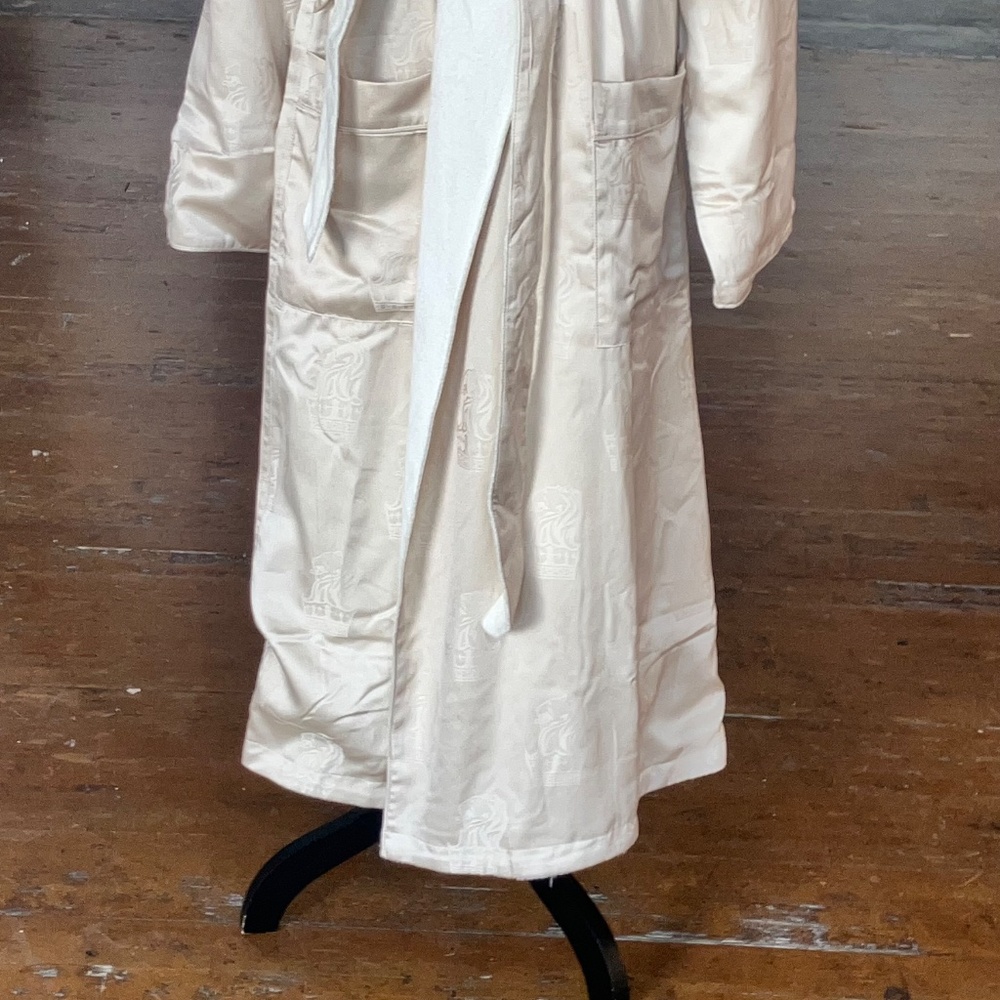 Boca Terry cotton lined champagne, Lionhead robe - Picture 4 of 13